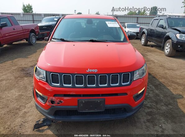 3C4NJDAB3KT767552 2019 JEEP COMPASS Orange Instrument cluster view