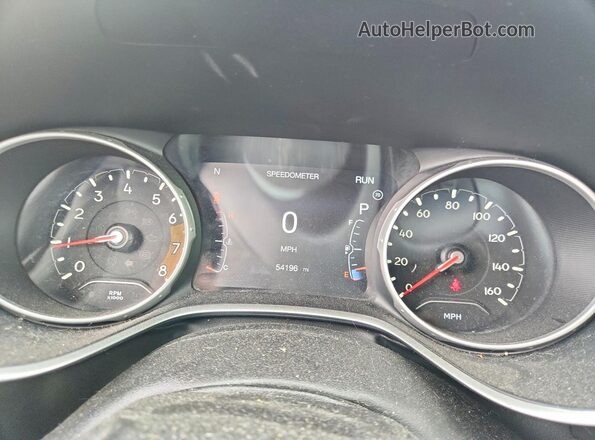 3C4NJDAB4JT168612 2018 JEEP COMPASS Orange Widok zestawu wskaźników
