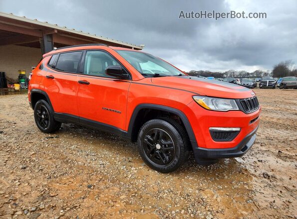 3C4NJDAB4JT168612 2018 JEEP COMPASS Orange Przód prawy