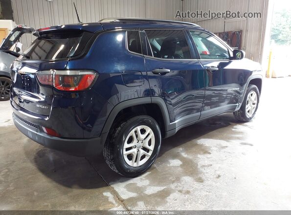3C4NJDAB4JT392270 2018 JEEP COMPASS Blue Trasero derecho