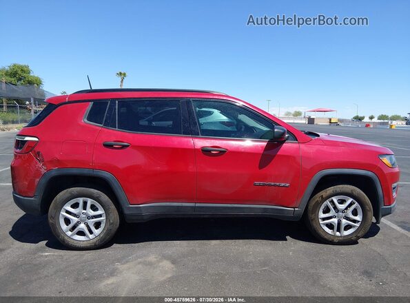 3C4NJDAB5HT660897 2017 JEEP NEW COMPASS Red Widok wnętrza z tyłu