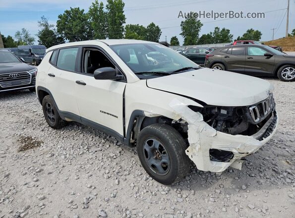 3C4NJDAB6JT177182 2018 JEEP COMPASS Белый Передняя правая четверть