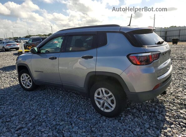 3C4NJDAB6JT422806 2018 JEEP COMPASS Silver Rear left
