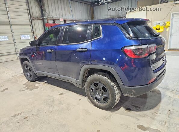 3C4NJDAB6MT578347 2021 JEEP COMPASS Blue Trasero izquierdo