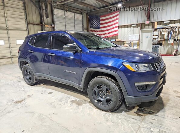 3C4NJDAB6MT578347 2021 JEEP COMPASS Blue Delantero derecho