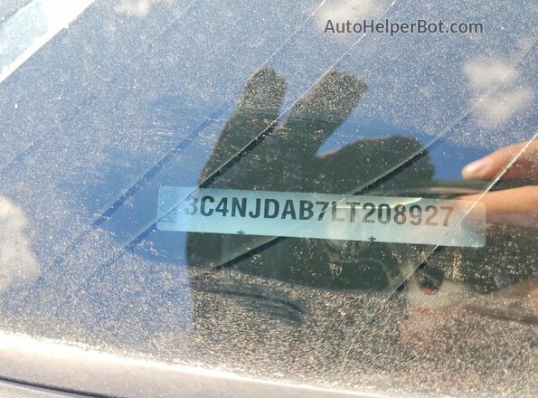 3C4NJDAB7LT208927 2020 JEEP COMPASS Blue ძრავის განყოფილების ხედი