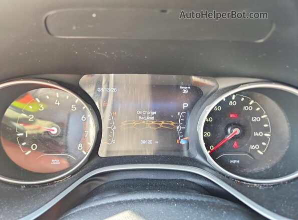 3C4NJDAB7LT245847 2020 JEEP COMPASS Black Вид щитка приладів