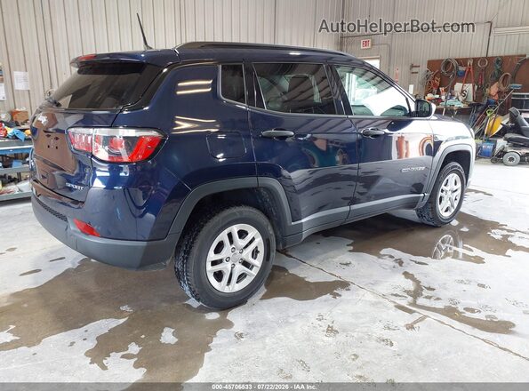 3C4NJDAB8JT392269 2018 JEEP COMPASS Blue Trasero derecho