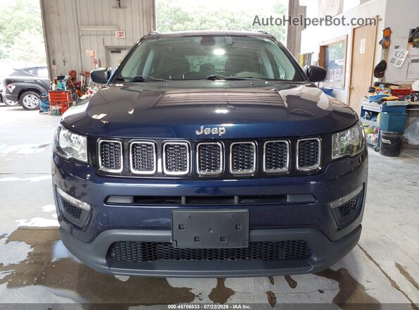 3C4NJDAB8JT392269 2018 JEEP COMPASS Blue Vista interior trasera