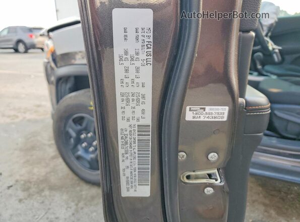 3C4NJDAB8JT415596 2018 JEEP COMPASS Charcoal VIN კოდის სტიკერის ხედი
