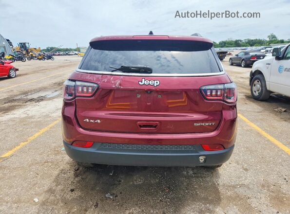 3C4NJDAB9MT599578 2021 JEEP COMPASS Maroon Widok z tyłu