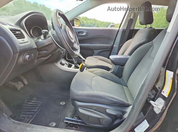 3C4NJDABXHT659616 2017 JEEP COMPASS Black Widok wnętrza z przodu