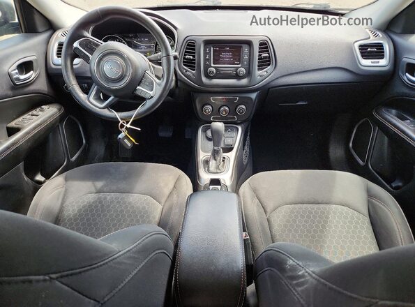 3C4NJDABXHT659616 2017 JEEP COMPASS Black Widok deski rozdzielczej