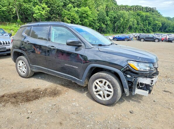 3C4NJDABXHT659616 2017 JEEP COMPASS Black Przód prawy