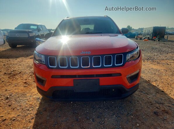 3C4NJDABXJT114487 2018 JEEP COMPASS Orange წინა ხედი