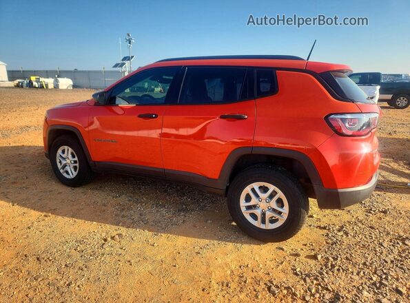 3C4NJDABXJT114487 2018 JEEP COMPASS Orange უკანა მარცხენა