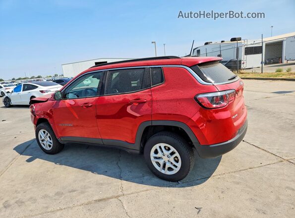 3C4NJDABXLT109082 2020 JEEP COMPASS Red Trasero izquierdo