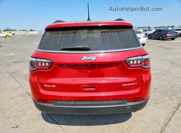 3C4NJDABXLT109082 2020 JEEP COMPASS Red Vista trasera