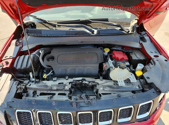 3C4NJDABXLT109082 2020 JEEP COMPASS Red Vista interior trasera