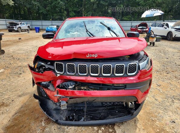 3C4NJDAN4PT563604 2023 JEEP COMPASS Red Widok z przodu