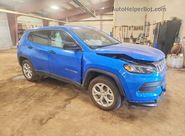 3C4NJDAN5RT135656 2024 JEEP COMPASS Blue Delantero derecho