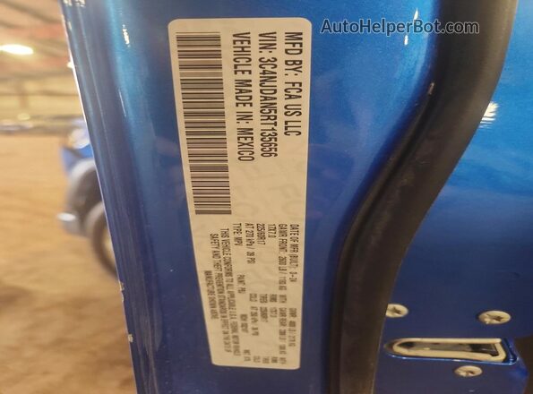 3C4NJDAN5RT135656 2024 JEEP COMPASS Blue Vista de la etiqueta del VIN