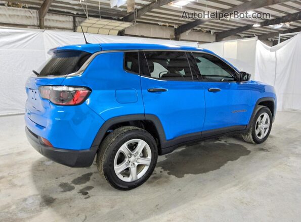 3C4NJDAN8PT532887 2023 JEEP COMPASS Blue Rear right