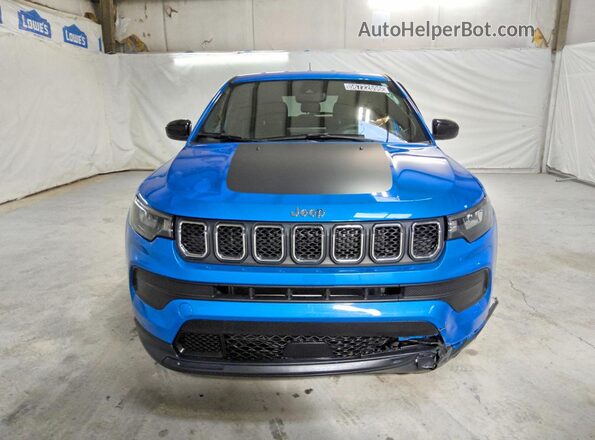 3C4NJDAN8PT532887 2023 JEEP COMPASS Blue Front view