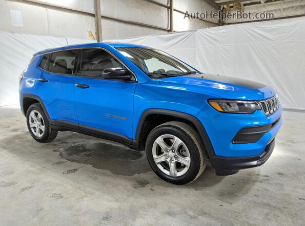 3C4NJDAN8PT532887 2023 JEEP COMPASS Blue Front right