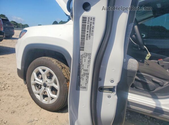 3C4NJDANXST516571 2025 JEEP COMPASS White Widok naklejki z numerem VIN