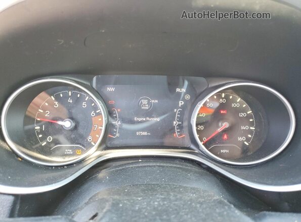 3C4NJDBB0HT652110 2017 JEEP COMPASS Silver Instrument cluster view