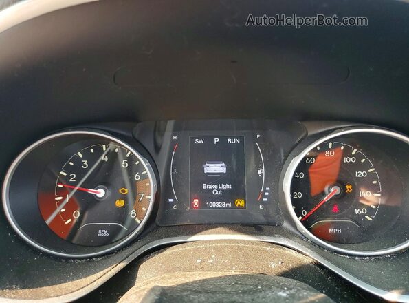 3C4NJDBB0HT674592 2017 JEEP COMPASS Gray Instrument cluster view