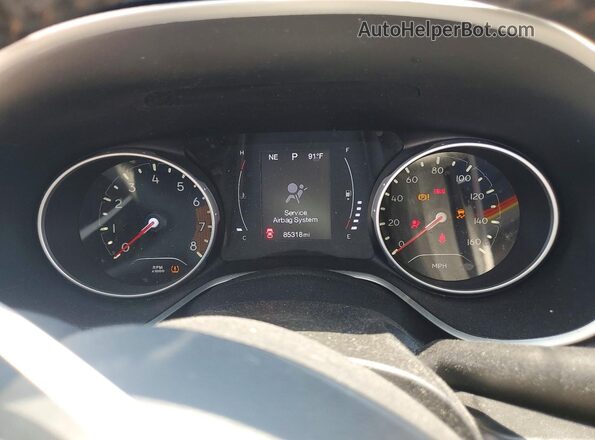 3C4NJDBB0JT155046 2018 JEEP COMPASS Charcoal Вид щитка приладів