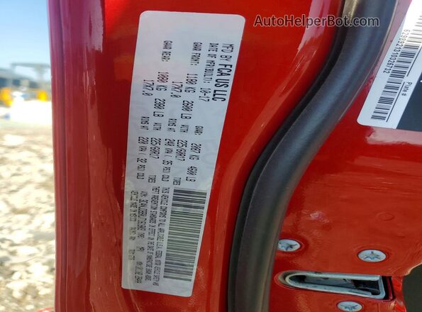 3C4NJDBB0JT161803 2018 JEEP COMPASS Красный Вид наклейки с VIN-кодом