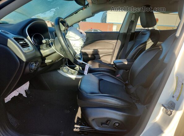 3C4NJDBB0JT361189 2018 JEEP COMPASS Белый Вид салона спереди