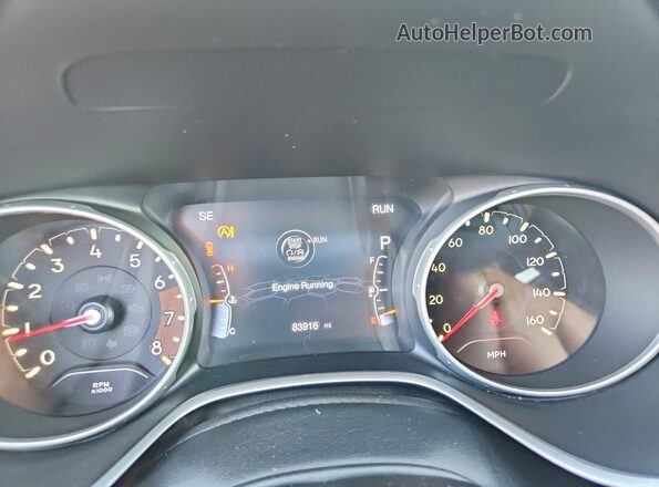 3C4NJDBB0KT847552 2019 JEEP COMPASS White Widok zestawu wskaźników