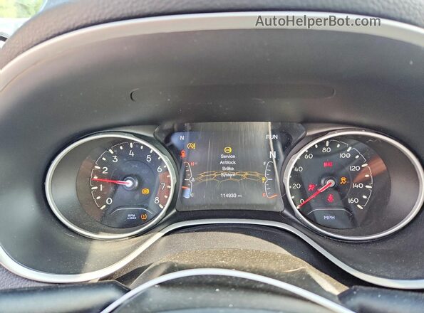 3C4NJDBB0KT850869 2019 JEEP COMPASS Gray Սարքավորումների վահանակի տեսք
