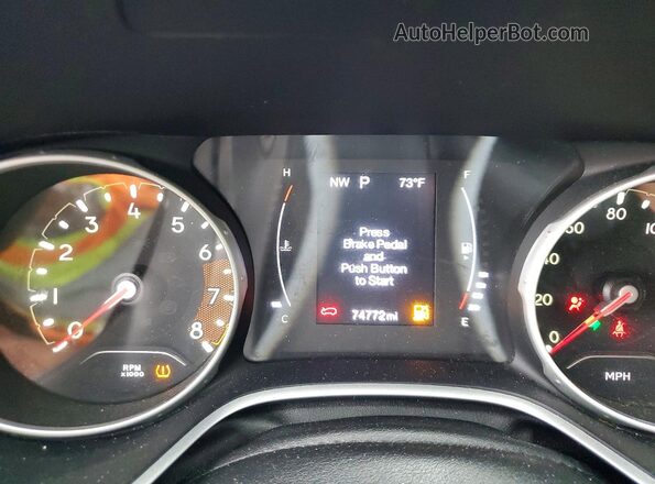 3C4NJDBB0MT586586 2021 JEEP COMPASS White Instrument cluster view