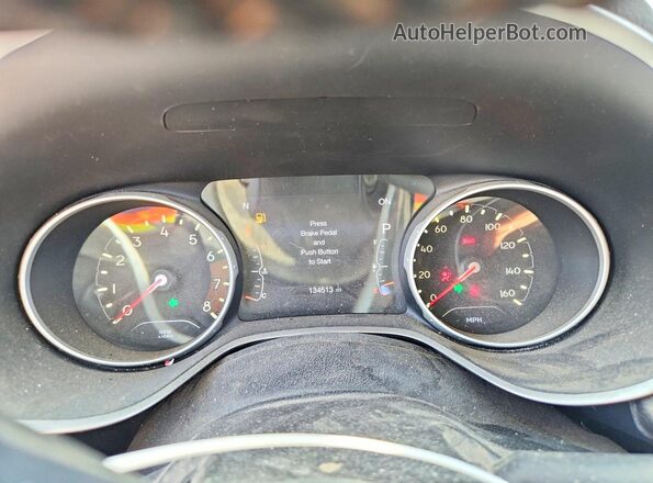 3C4NJDBB1JT455548 2018 JEEP COMPASS Red Widok zestawu wskaźników