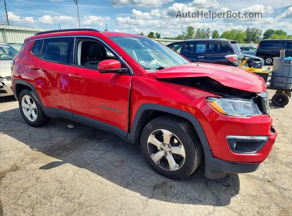3C4NJDBB1JT455548 2018 JEEP COMPASS Red Przód prawy