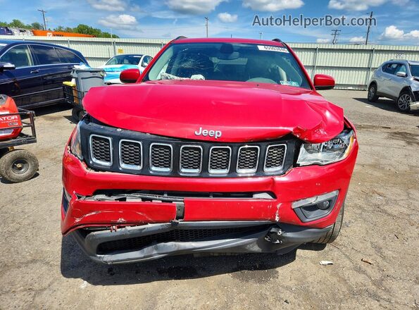 3C4NJDBB1JT455548 2018 JEEP COMPASS Red Widok z przodu