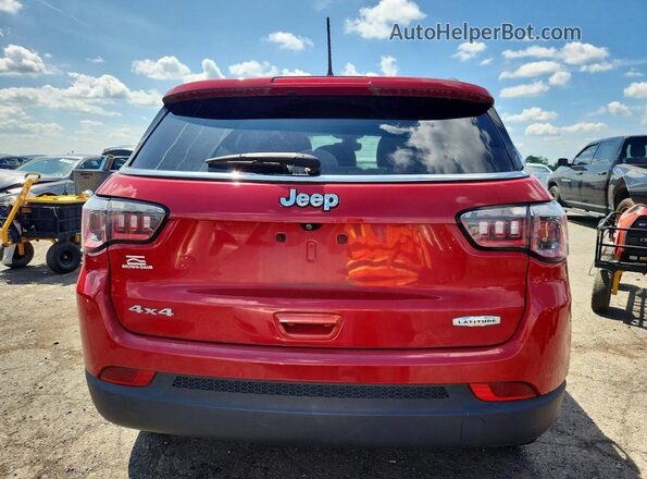3C4NJDBB1JT455548 2018 JEEP COMPASS Red Widok z tyłu