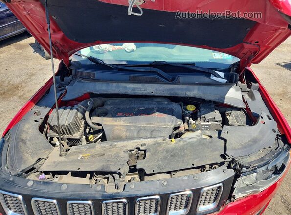 3C4NJDBB1JT455548 2018 JEEP COMPASS Red Widok komory silnika
