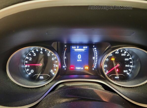 3C4NJDBB1LT225298 2020 JEEP COMPASS Black Вид щитка приладів