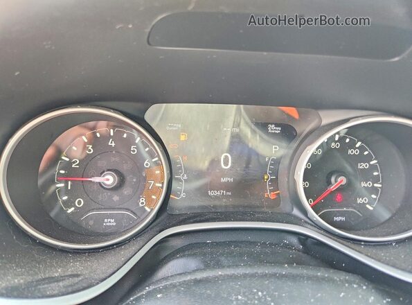 3C4NJDBB2HT640475 2017 JEEP COMPASS Черный Вид щитка приборов