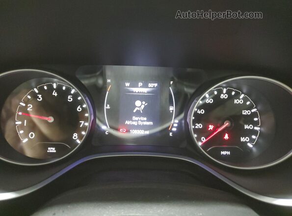 3C4NJDBB2JT284115 2018 JEEP COMPASS White Vista del cuadro de instrumentos