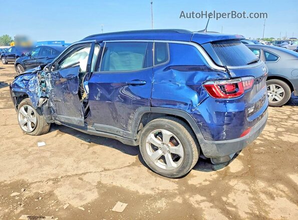 3C4NJDBB2JT433901 2018 JEEP COMPASS Blue Trasero izquierdo