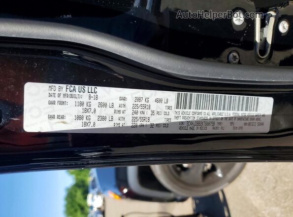 3C4NJDBB2KT600758 2019 JEEP COMPASS Black VIN კოდის სტიკერის ხედი
