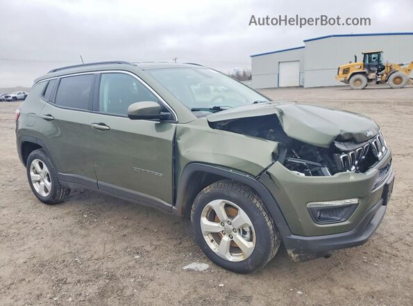 3C4NJDBB2KT734850 2019 JEEP COMPASS Зеленый Передняя правая четверть