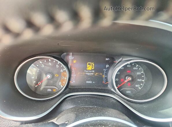 3C4NJDBB2LT240148 2020 JEEP COMPASS White Widok zestawu wskaźników